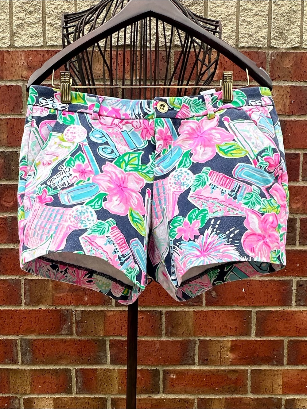 Lilly Pulitzer Shorts Honda Classic Golf Tropical Floral Resort Vacation Preppy